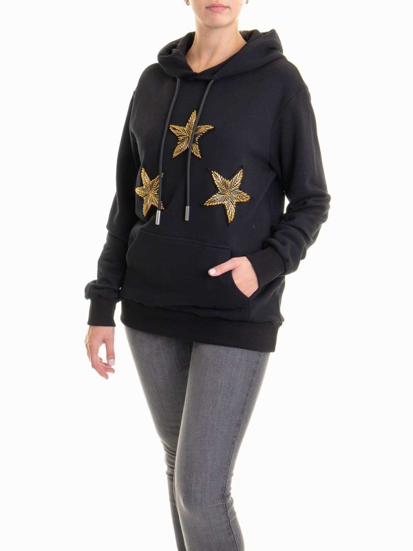 The Best Shops JOHN RICHMOND: Strickpullover mit Rundhalsausschnitt - Rundhalspullover - Schwarz