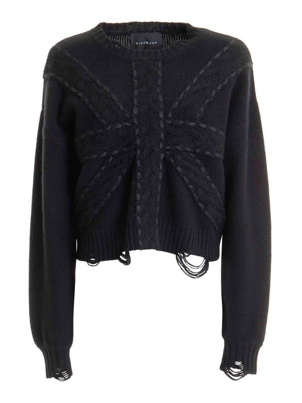 JOHN RICHMOND: crew necks - Sweater