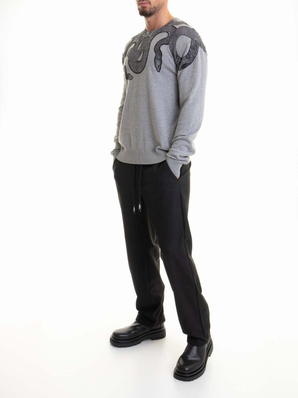 JUST CAVALLI: クルーネック online - クルーネック - グレー