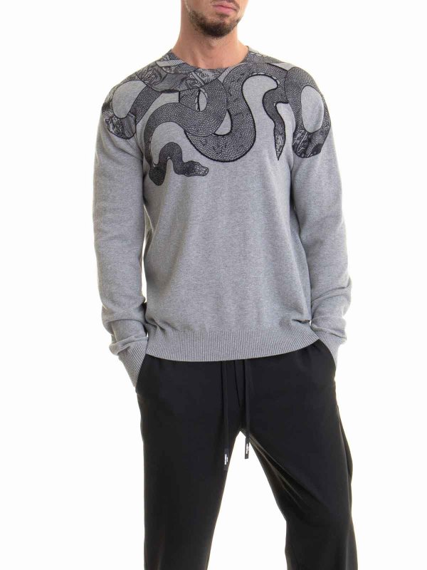 The Best Shops JUST CAVALLI: クルーネック - クルーネック - グレー