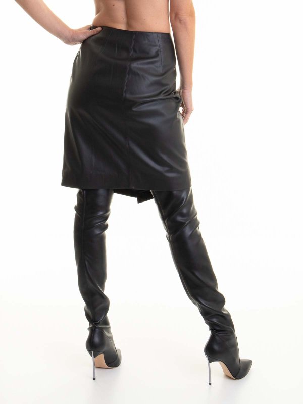 膝丈/ミディスカート - 黒 shop online: KARL LAGERFELD