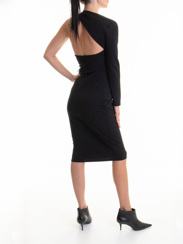 膝丈ドレス - 黒 shop online: KARL LAGERFELD