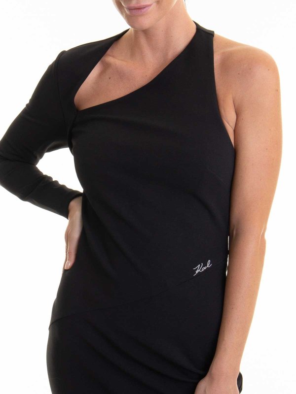 KARL LAGERFELD buy online 膝丈ドレス - 黒