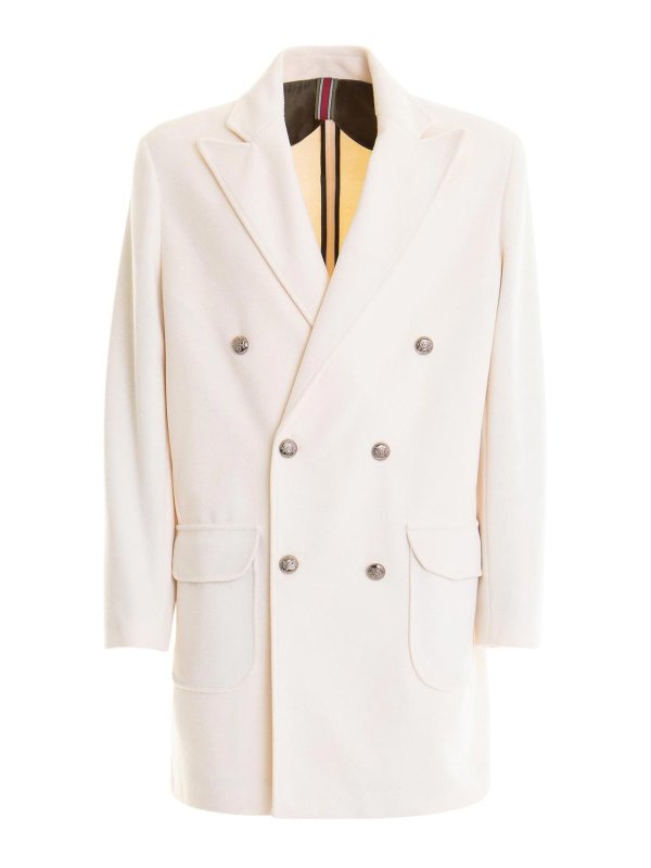 LES HOMMES: ショートコート - ショートコート - 白