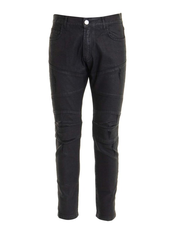 LES HOMMES: ブーツカットジーンズ - ブーツカットジーンズ - 黒