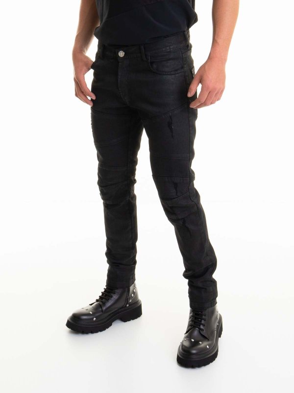 The Best Shops LES HOMMES: ブーツカットジーンズ - ブーツカットジーンズ - 黒