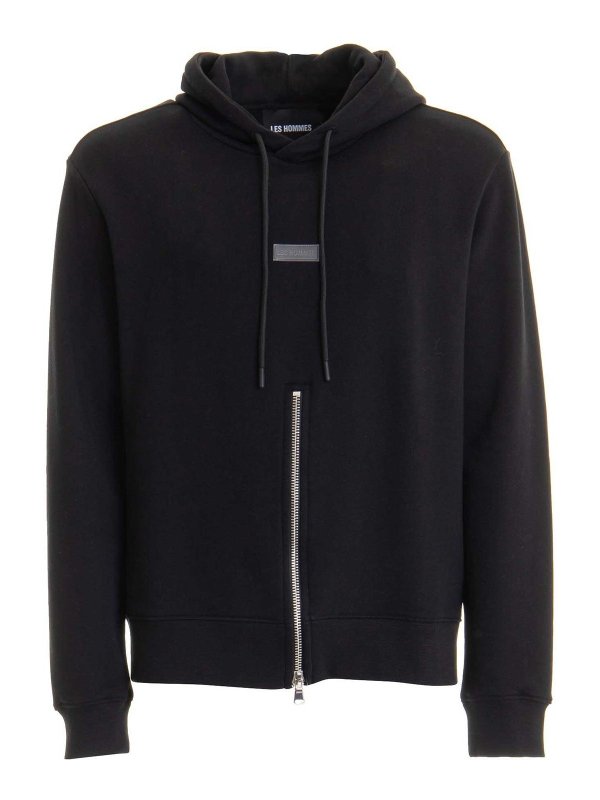 LES HOMMES: Pull col rond - Pull Col Rond - Noir