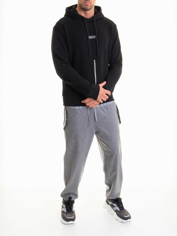 LES HOMMES: Pull col rond online - Pull Col Rond - Noir
