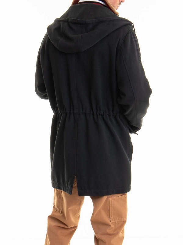 ショートコート - 黒 shop online: MOSCHINO