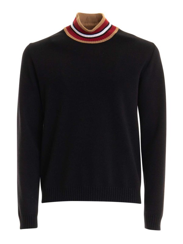 MOSCHINO: Pull col rond - Pull Col Rond - Noir