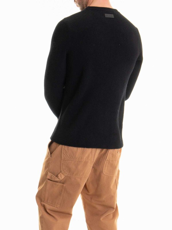 Pull Col Rond - Noir shop online: MOSCHINO