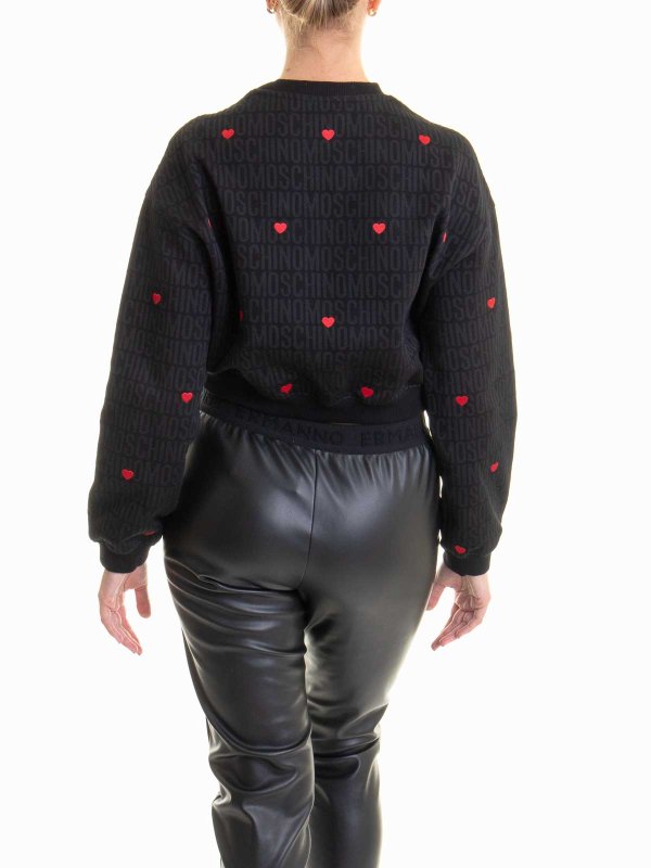 Pull Col Rond - Noir shop online: MOSCHINO