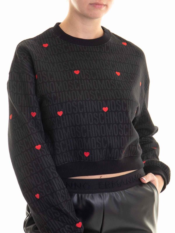 MOSCHINO buy online Pull Col Rond - Noir