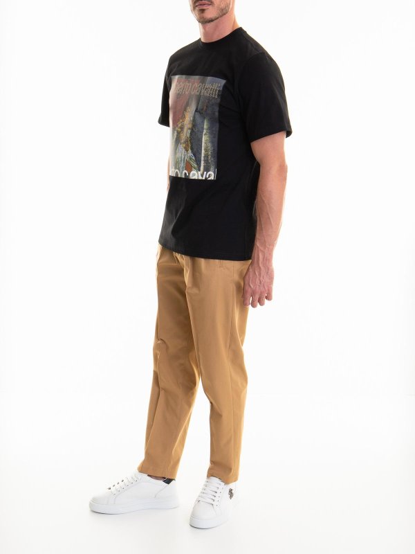 ROBERTO CAVALLI: T-shirts online - T-Shirt - Schwarz