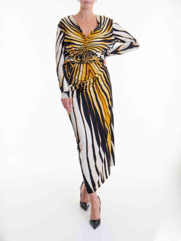 The Best Shops ROBERTO CAVALLI: ニーレングスドレス - 膝丈ドレス - マルチカラー