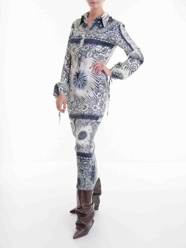 The Best Shops ROBERTO CAVALLI: ニーレングスドレス - 膝丈ドレス - マルチカラー