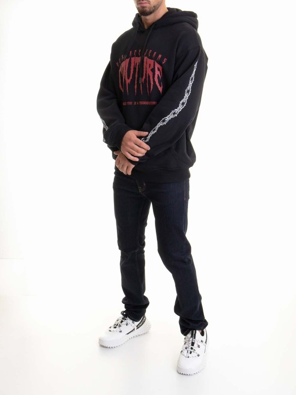 Versace Jeans Couture: Pull col rond online - Pull Col Rond - Noir