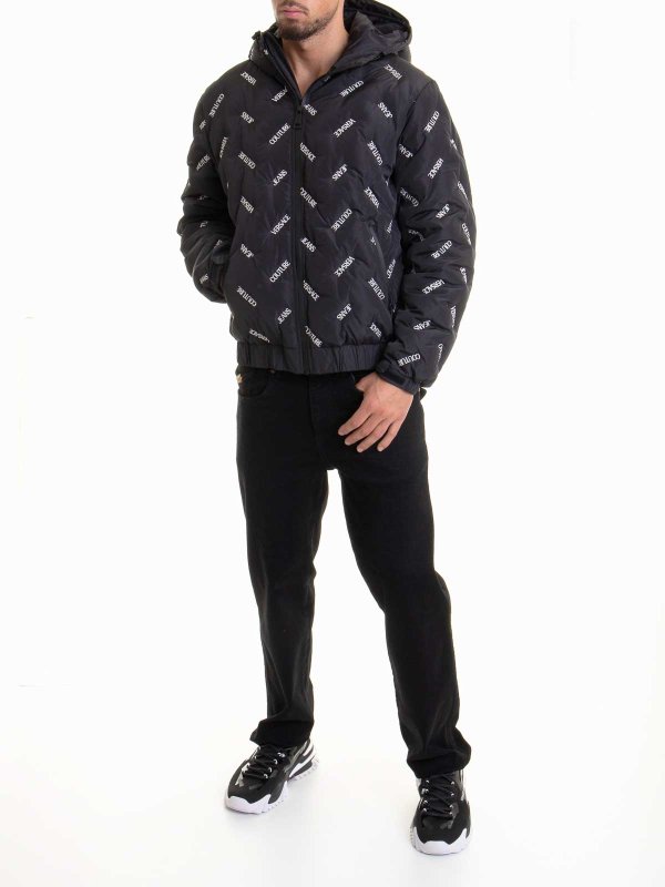 Versace Jeans Couture: ダウン・ハイテクジャケット online - ダウンジャケット - 黒