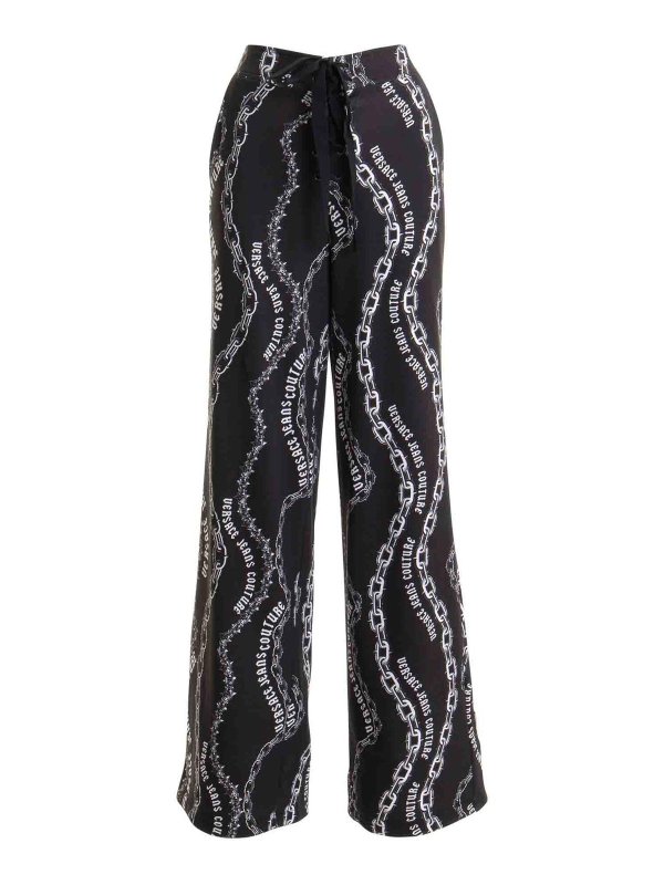 Versace Jeans Couture: カジュアルトラウザー - カジュアルパンツ - 黒