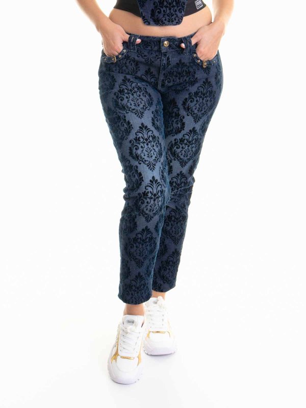 The Best Shops Versace Jeans Couture: ブーツカットジーンズ - ブーツカットジーンズ - ミディアムウォッシュ