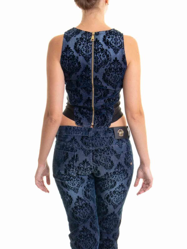 トップ/タンクトップ - ミディアムウォッシュ shop online: Versace Jeans Couture