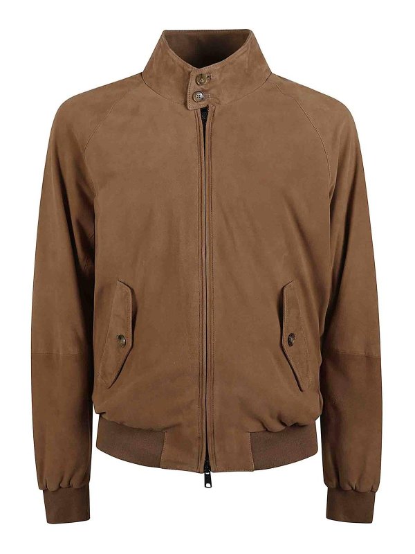 BARACUTA: leather jacket - Suede jacket