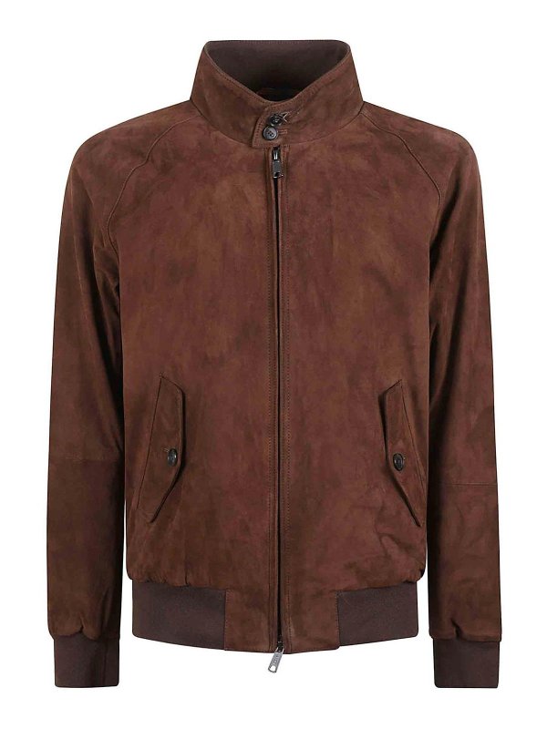 BARACUTA: leather jacket - Suede jacket