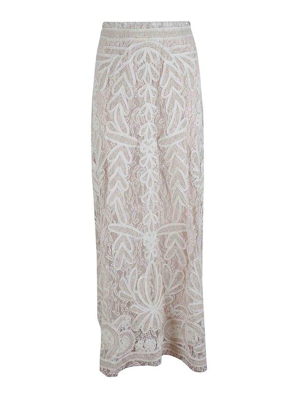 P.A.R.O.S.H.: ロングシャツ - ロングスカート - ライトベージュ