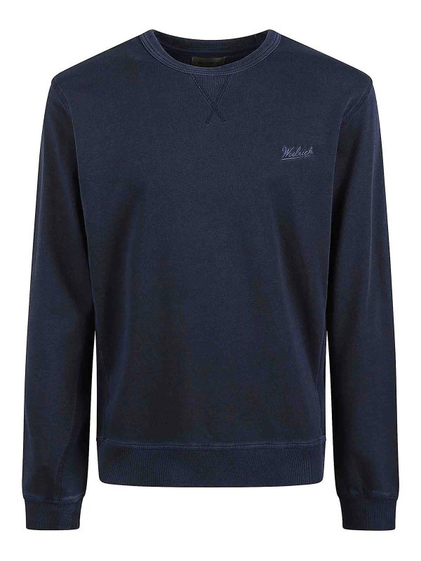 WOOLRICH: Sweatshirts & Pulls - Sweat-Shirts - Bleu Foncé