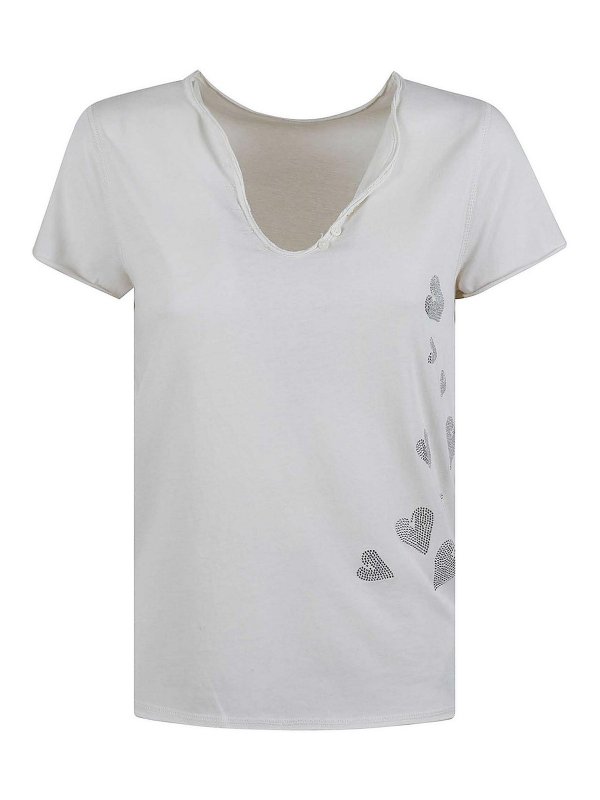 ZADIG&VOLTAIRE: T-shirts - T-Shirt - Hellbeige