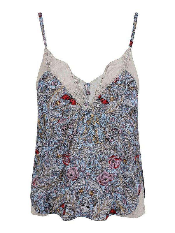 ZADIG&VOLTAIRE: Tops und Tank Tops - Top - Hellgrau