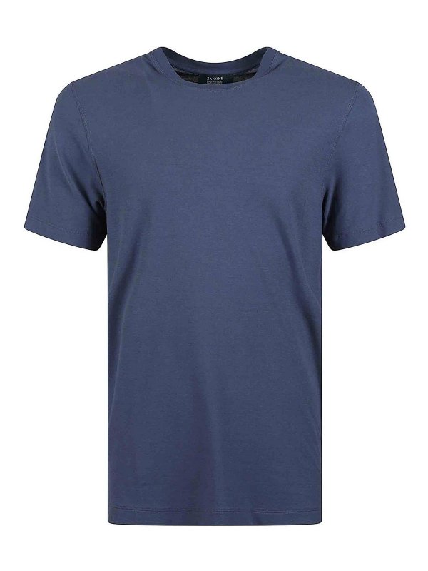 ZANONE: T-shirts - T-Shirt - Jeansblau