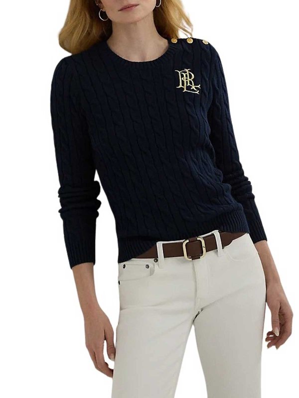 LAUREN RALPH LAUREN: crew necks online - Montiva Long Sleeve Pullover