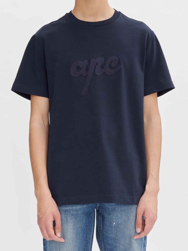 Camiseta - Azul shop online: A.P.C.