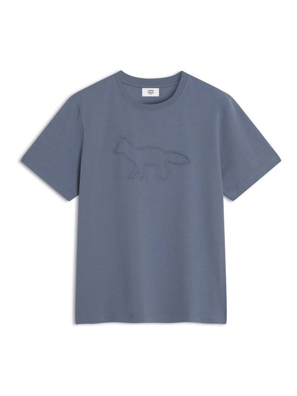 MAISON KITSUNÉ: Tシャツ - Tシャツ - グレー