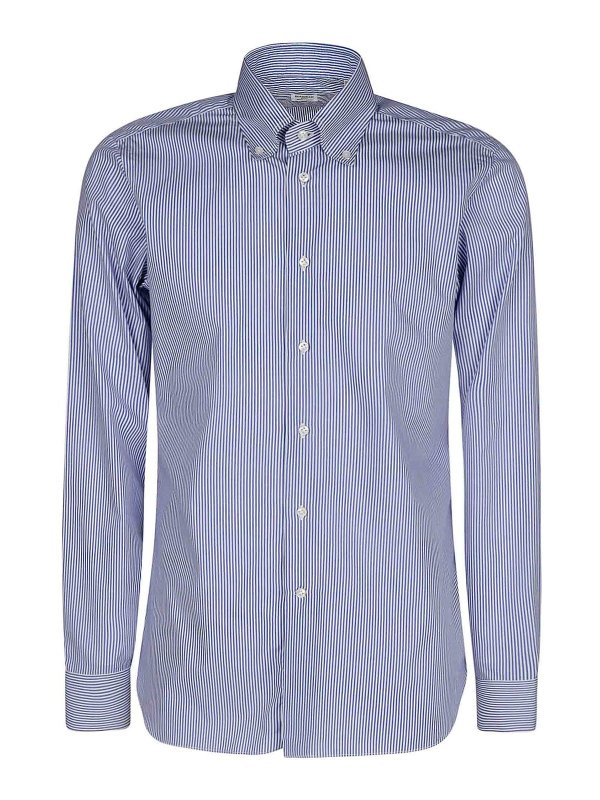 BORRIELLO NAPOLI: Chemises - Chemise - Bleu Clair