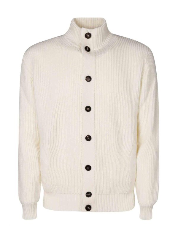 FILIPPO DE LAURENTIIS: Cardigans - Cardigan - Blanc
