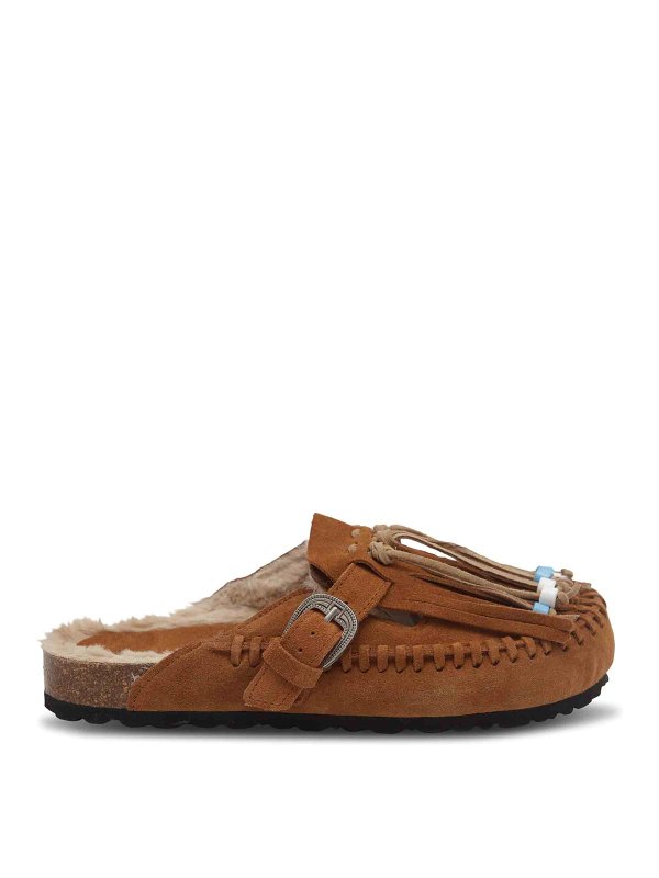 TAJI: mules shoes - Caribe Suede mules