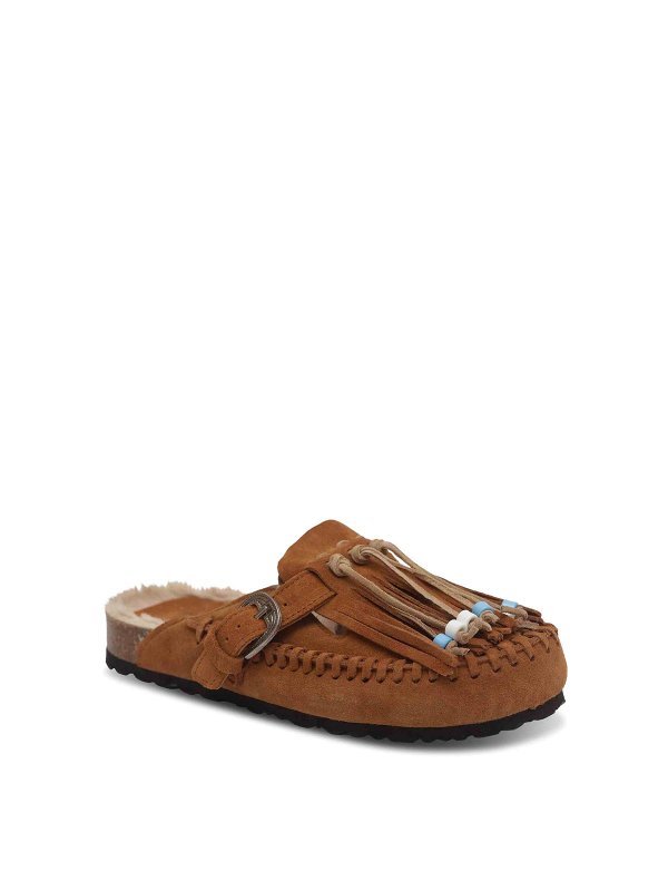 The Best Shops TAJI: mules shoes - Caribe Suede mules