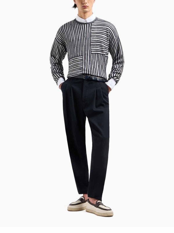 GIORGIO ARMANI buy online Pull Col Rond - Bleu