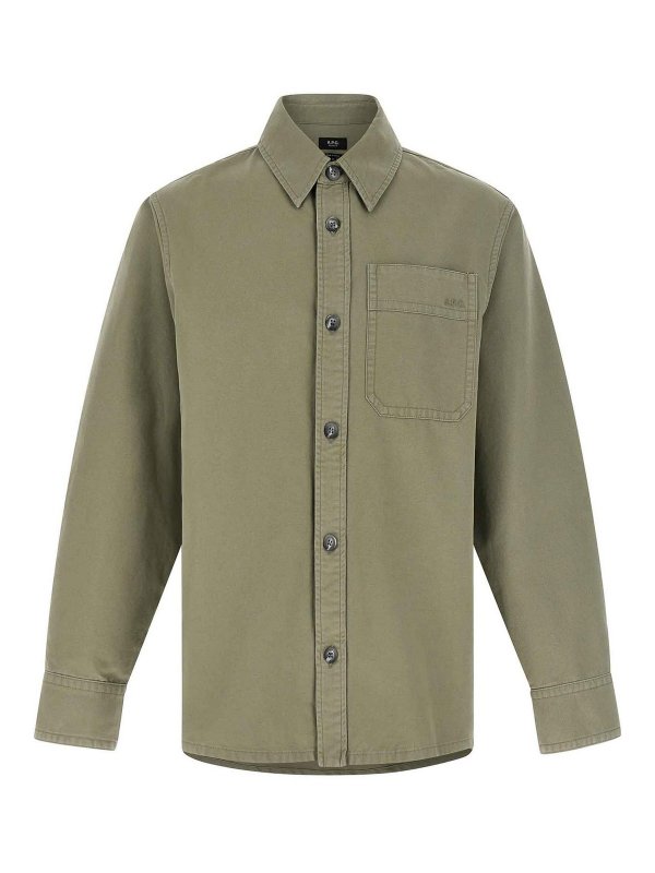 A.P.C.: Hemden - Hemd - Grün