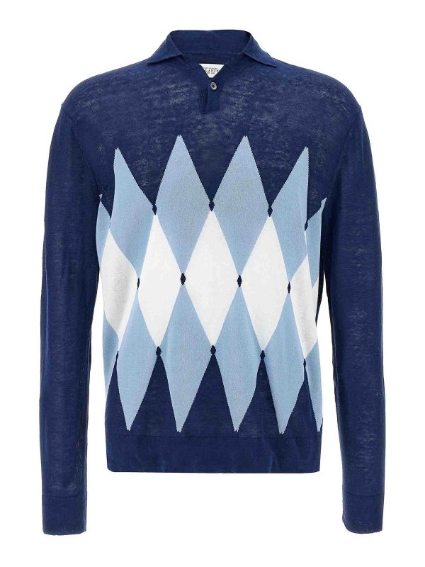 BALLANTYNE: ポロシャツ - ポロシャツ - ブルー