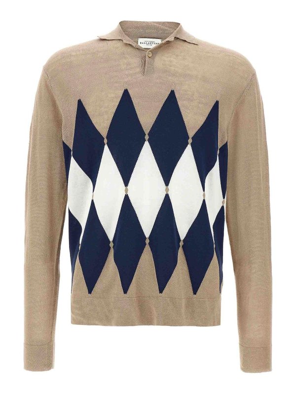 BALLANTYNE: Polos  - Polo - Beige