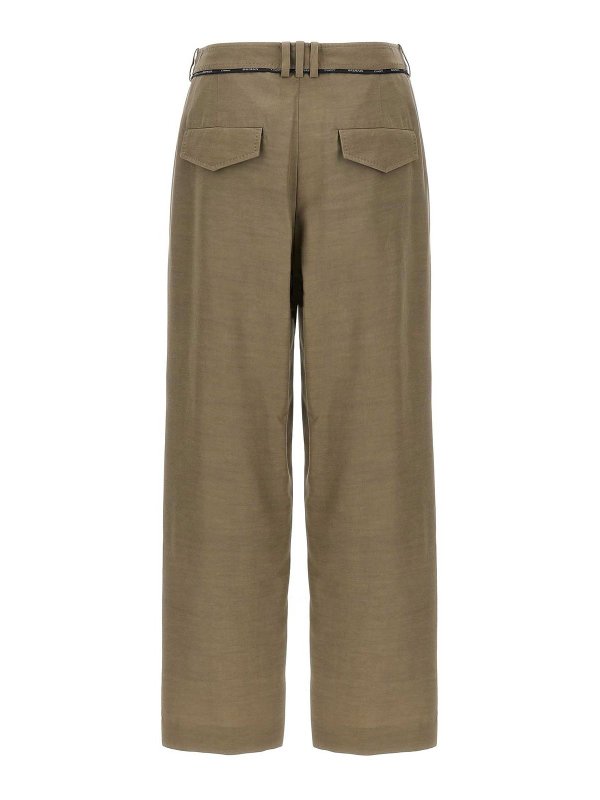 Balmain: casual trousers online - Cupro Pants
