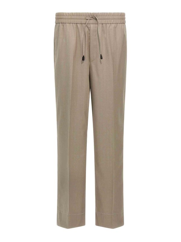 BRIONI: カジュアルトラウザー - カジュアルパンツ - ベージュ