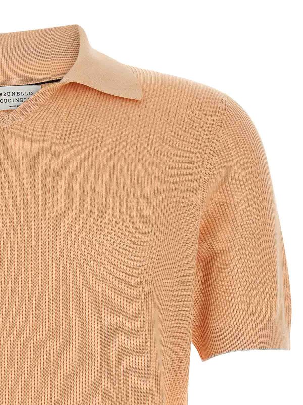 The Best Shops BRUNELLO CUCINELLI: polo shirts - Knitted Polo Shirt