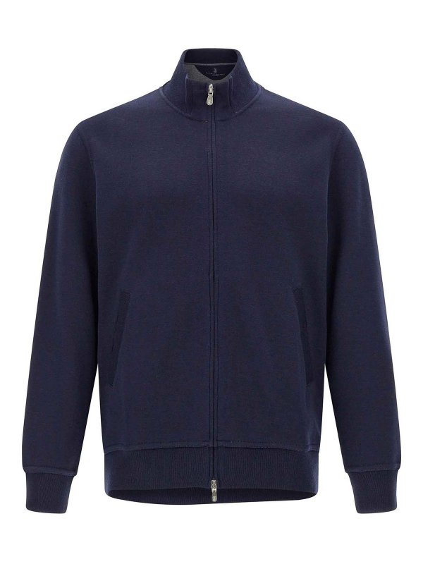 BRUNELLO CUCINELLI: スウェット＆セーター - スウェットシャツ/セーター - ブルー