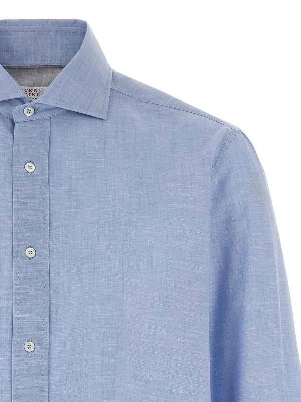 The Best Shops BRUNELLO CUCINELLI: シャツ - シャツ - ライトブルー