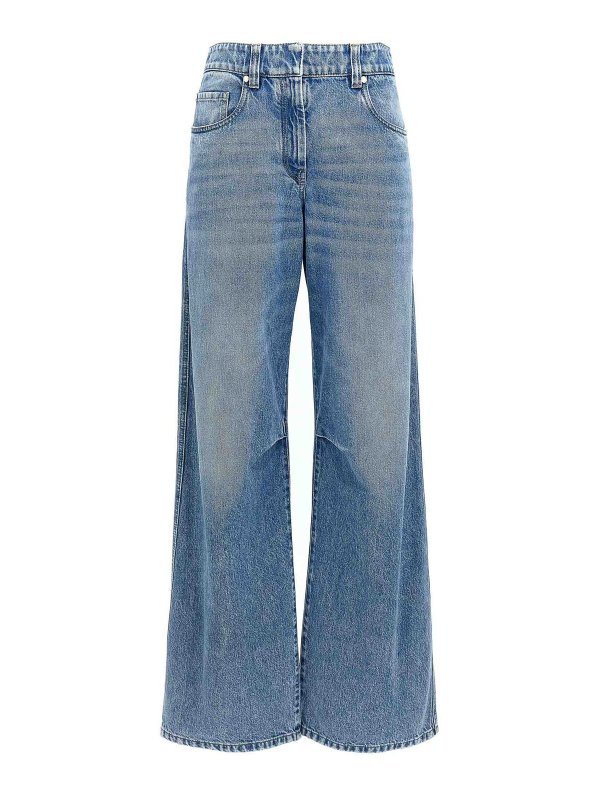 BRUNELLO CUCINELLI: ブーツカットジーンズ - ブーツカットジーンズ - ブルー