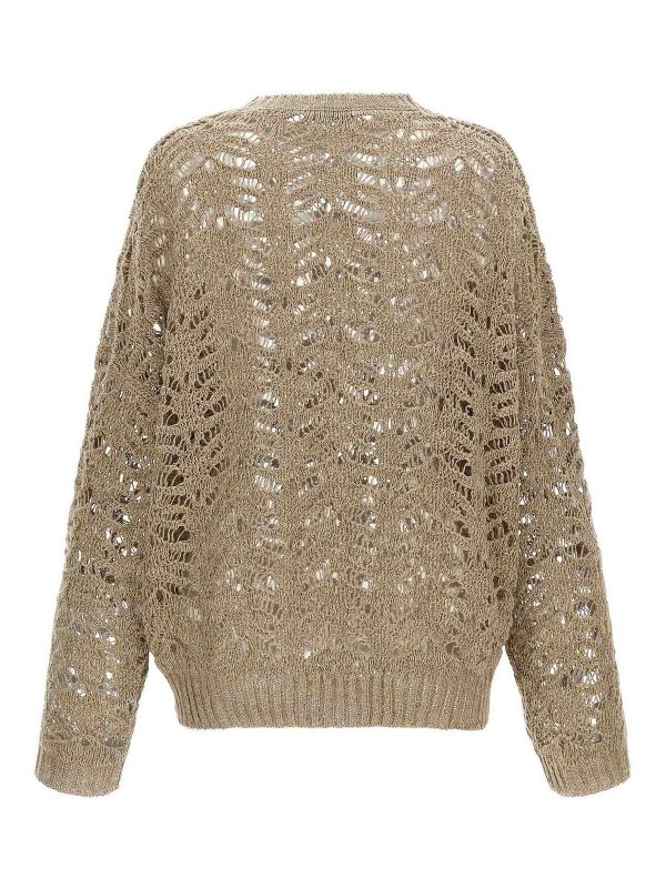 BRUNELLO CUCINELLI: クルーネック online - クルーネック - ベージュ